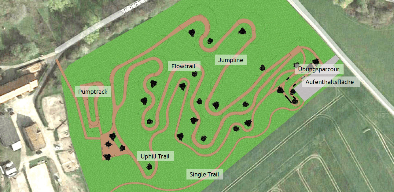 Lageplan Trails Bike-Park