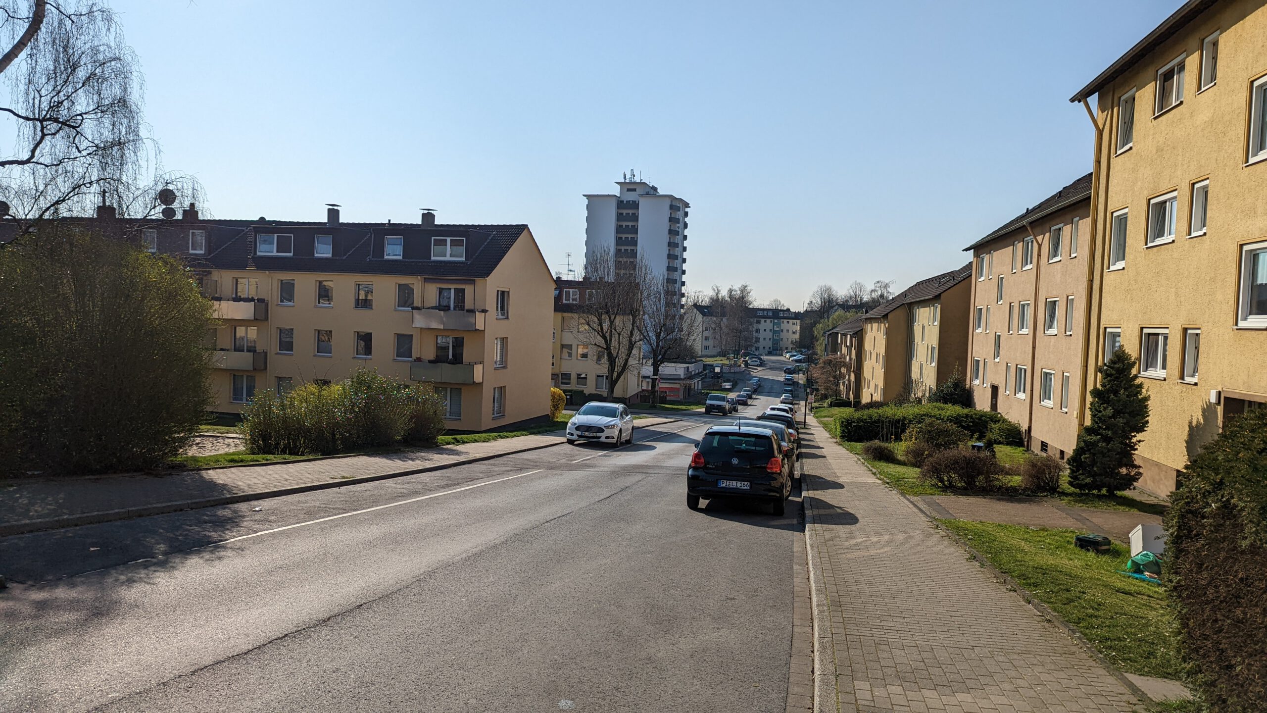 Königsberger Straße Blickrichtung Hochhaus Nonnenbruch