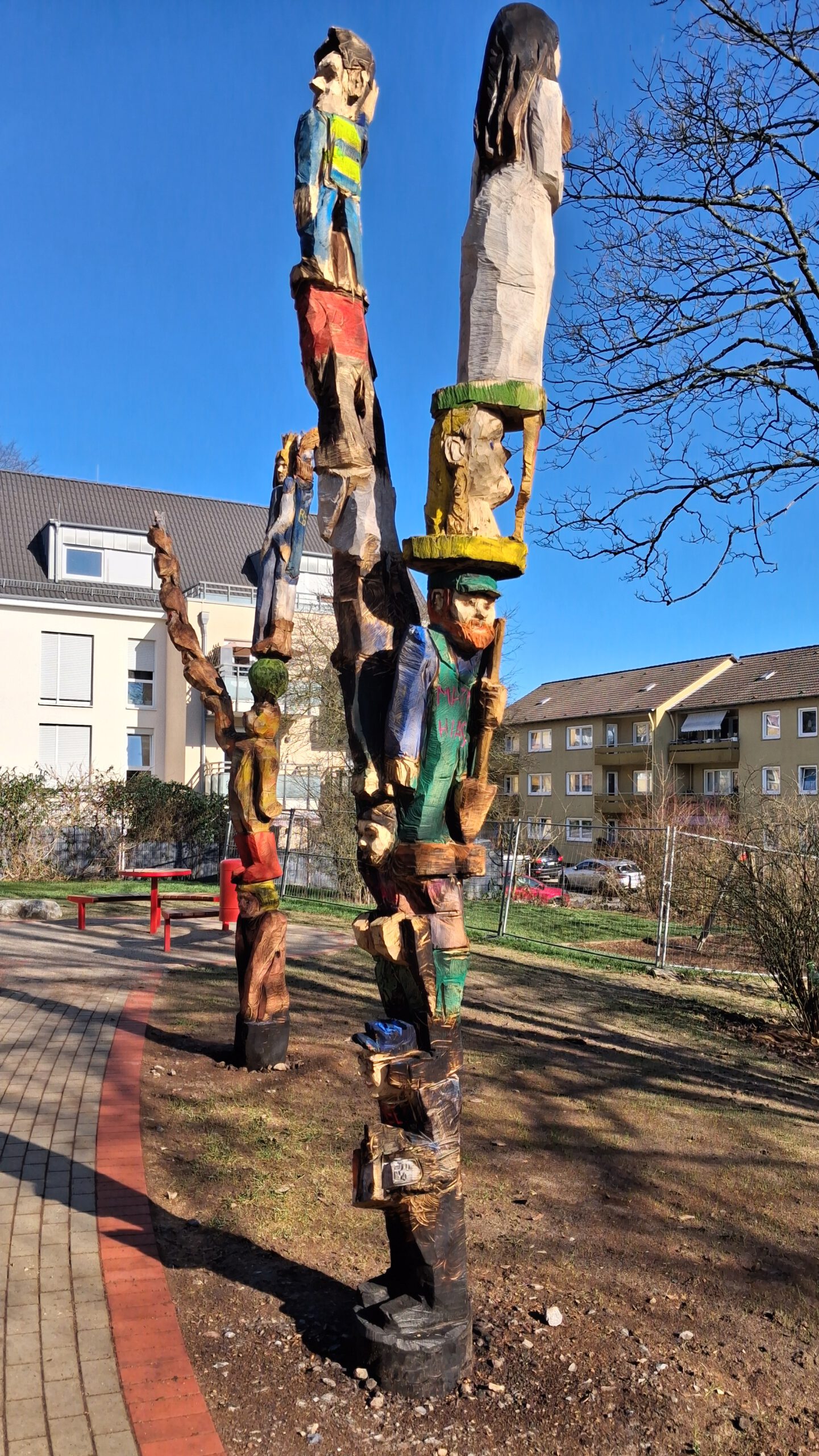 Holzfigur Schneewittchen und die 7 Zwerge