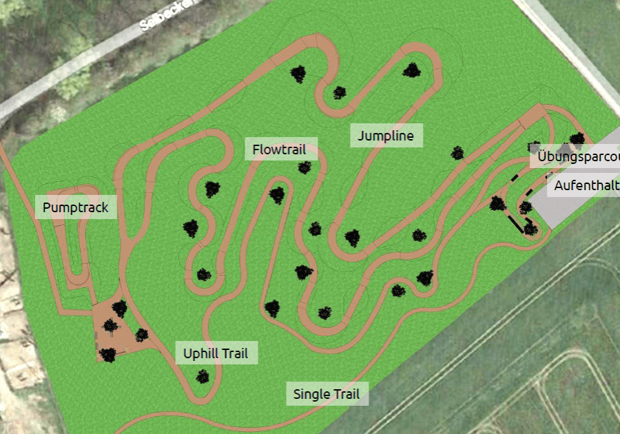 Lageplan Trails Bike-Park